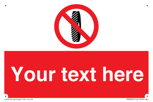 Custom Do Not Change Grinding Wheel Sign